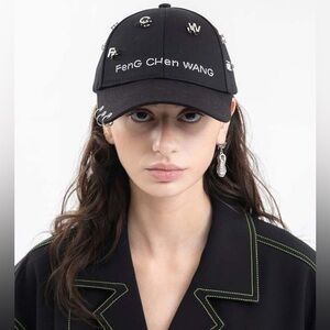 Black Embroidered Pirsing Cap .New without tag